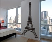 Eiffel Tower Wall Decal Large Highly detailed add a Touch of Paris to your room with our Paris Decor 96 by 48