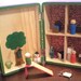 CUSTOM Carry Along Wooden Dollhouse Purse for Travel Play CUSTOM