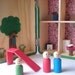 CUSTOM Carry Along Wooden Dollhouse Purse for Travel Play CUSTOM