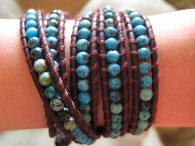 Green and Blue Turquoise Love Wrap 