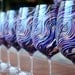 Peacock Feather Wine Glasses -- 12 Piece Customized Bridal Collection -- Personalized Hand Painted Peacock Feather Wedding Collection