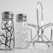 White and Black Tree Branch Salt and Pepper Shakers--Hand Painted 3-Piece Collection