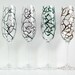 The Four Seasons Champagne Flutes--4 Piece Hand Painted Collection