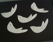 10 Dove on ivory felt