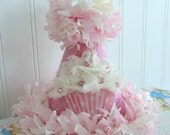 The Priya Pink Bling Boutique Cupcake Party Hat w/chiffon cupcake Il_170x135