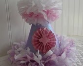 Birthday Party Hat-Lavender glitter, ballet Pink Vintage Ballerina Silhouette Party hat Il_170x135