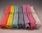 Playsilks - Pastel set of 7 - 21.5" x 21.5" silks a.k.a. 22 inch playsilks