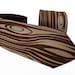 Against The Grain Necktie - Wood Grain Faux Bois Rustic Tie - Gifts for Men, Wedding