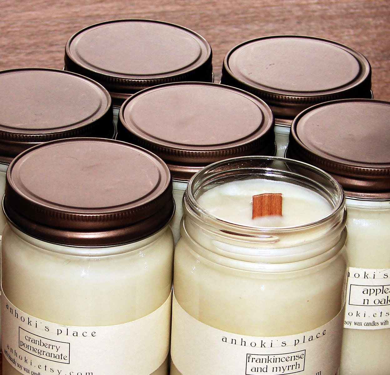 Set of TWO -- Soy Wax Container Candle 12 oz EACH