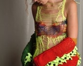 rainbow rasta lace tanktop and shrug