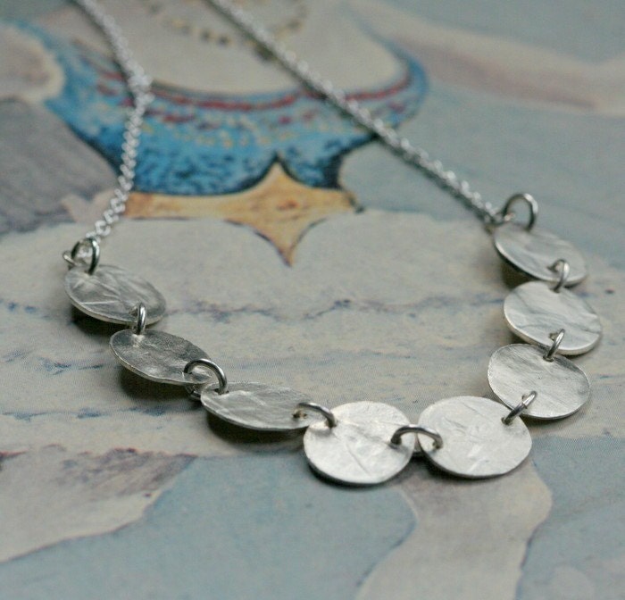 sterling silver, stepping stones, link, eco friendly, necklace