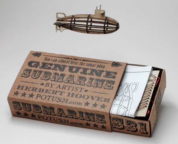 P31 Mini Retro Wood Submarine Kit - 2.125 inch