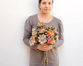 Rustic Handsewn Fabric Sunflower