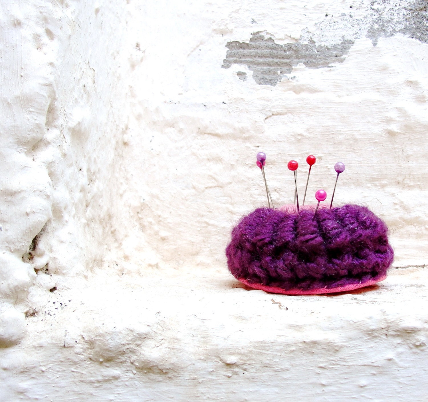 Purple Sea Urchin Pincushion