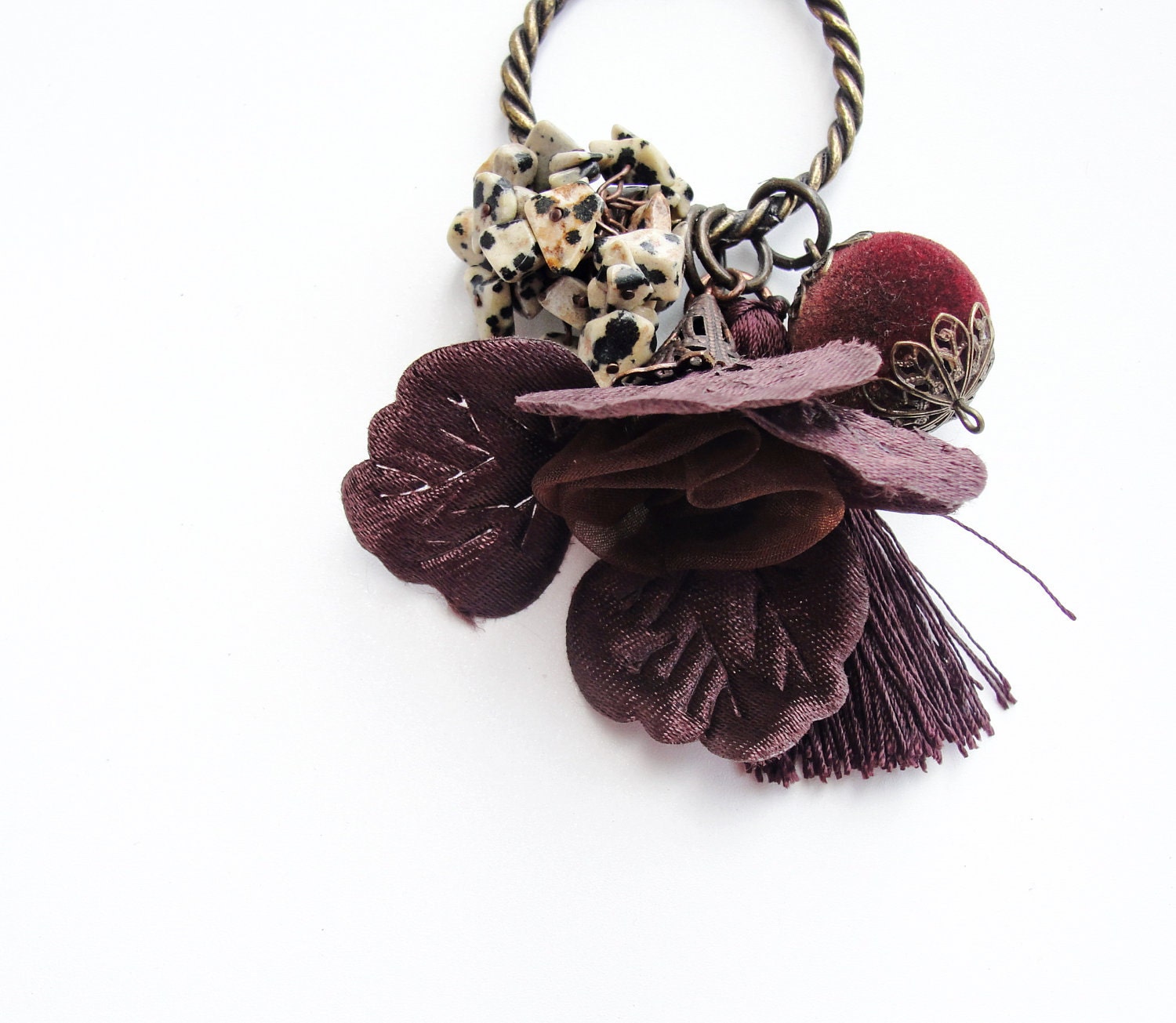 Chocolate Flower - Keychain / Bag adornment