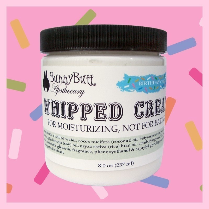 BIRTHDAY CAKE Whipped Cream (Vegan - 8 oz)