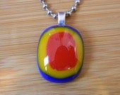 Hot Dog On A Stick Love - Made in Los Angeles - Fused Glass Jewelry