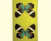blue moth tea towel