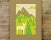 white deer bee land limited edition print