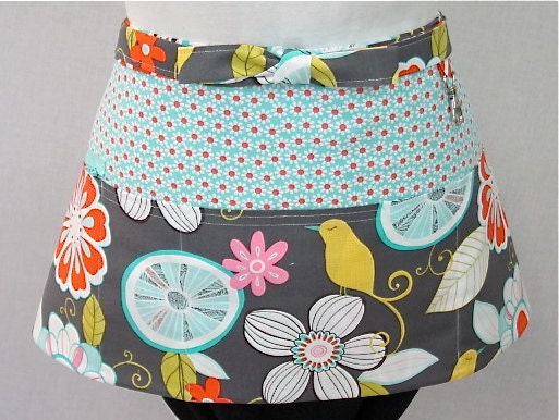 Tweet Birdy Tweet Zipper/Key Clasp Vendor Apron