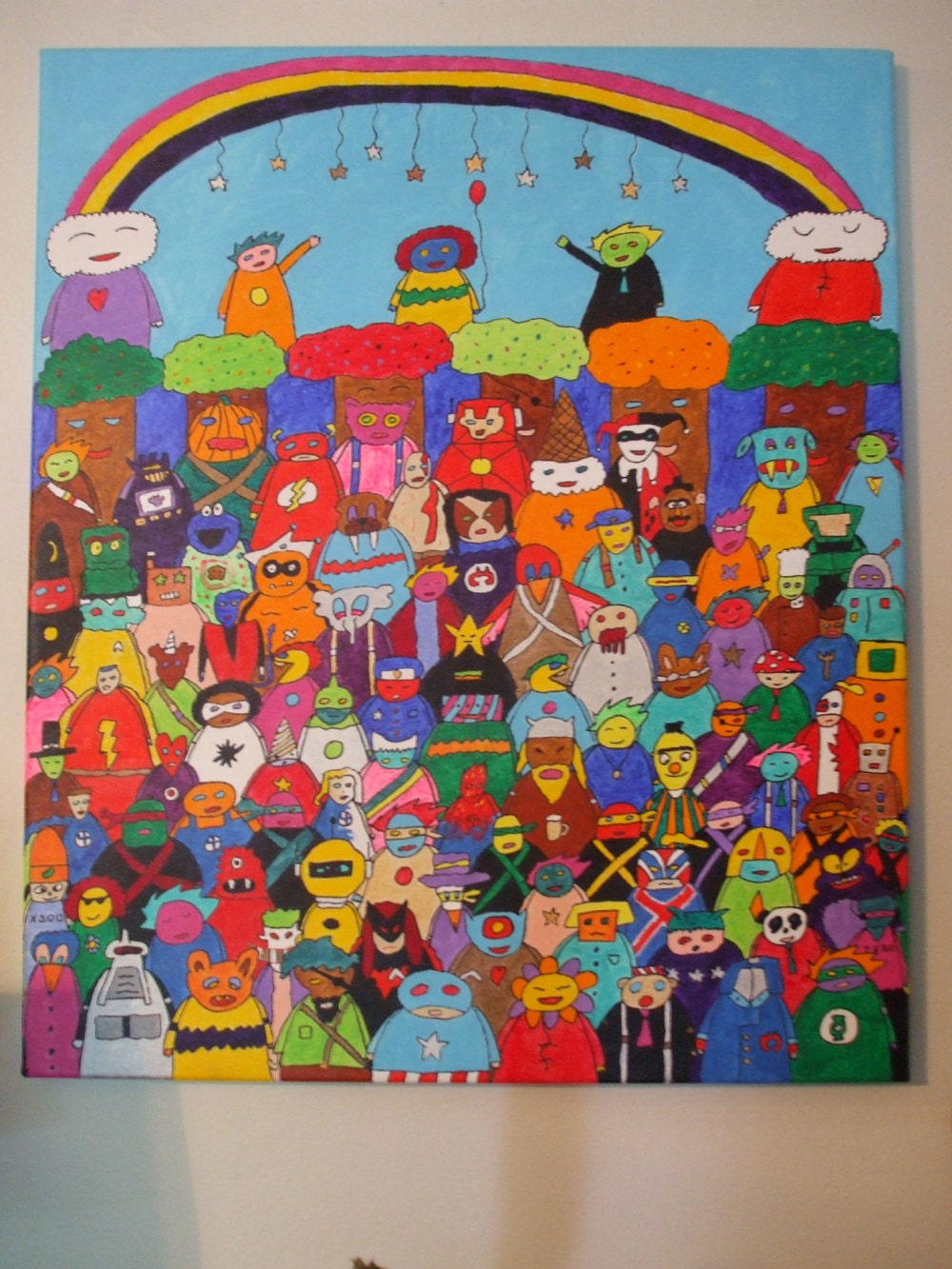 Creature Gathering Original Painting