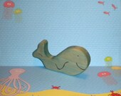 Waldorf Inspired Kids Wooden Play Whale Toy