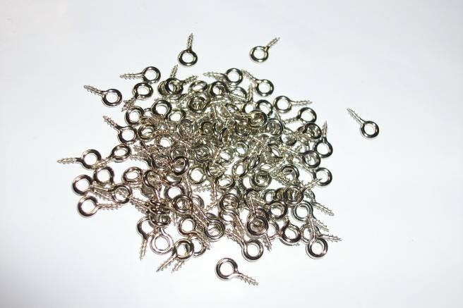Bails  Pendants on Silver Screw Eye Bails 50 Pc For Jewelry Pendants And By Mayobass