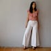 nautical SAILOR pants / 1970s ultra WIDE LEG trousers