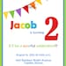 Rainbow Birthday Invitation - Banner - Digital Printable Birthday Invite