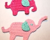 Pattern-Crochet Elephant Applique