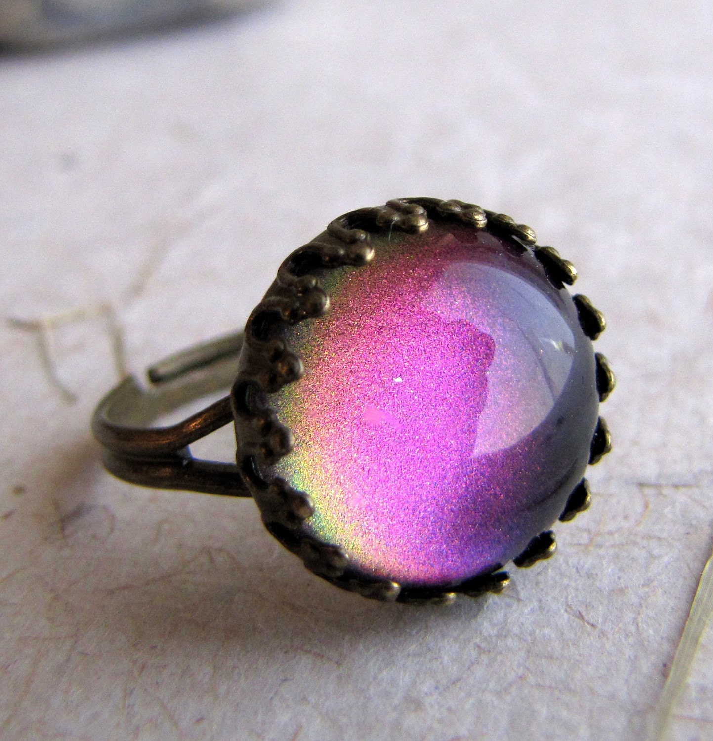 Rainbow Mirage Petite Crown Ring