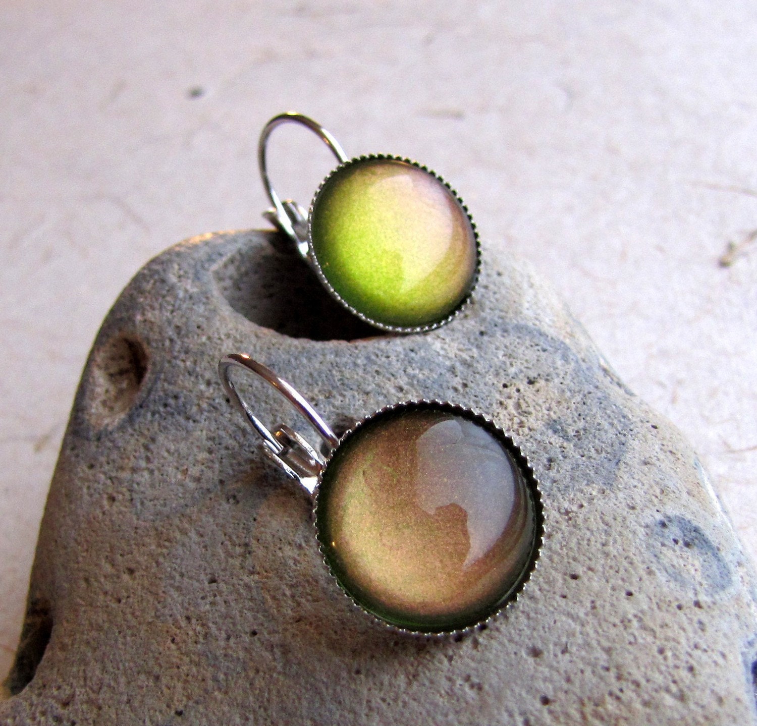 Wildlife Silver Lever back Dangle Earrings