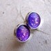 Violet Explosion 10mm Post Earrings