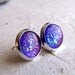 Violet Explosion 10mm Post Earrings