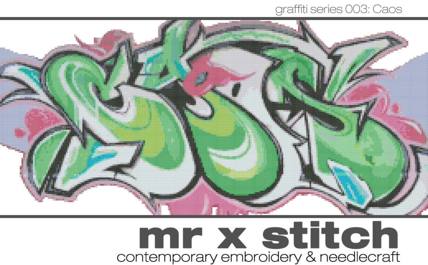 Graffiti Cross Stitch 003 - Caos