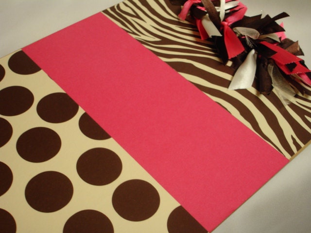 BROWN ZEBRA CLIPBOARD personalized free