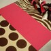 BROWN ZEBRA CLIPBOARD personalized free