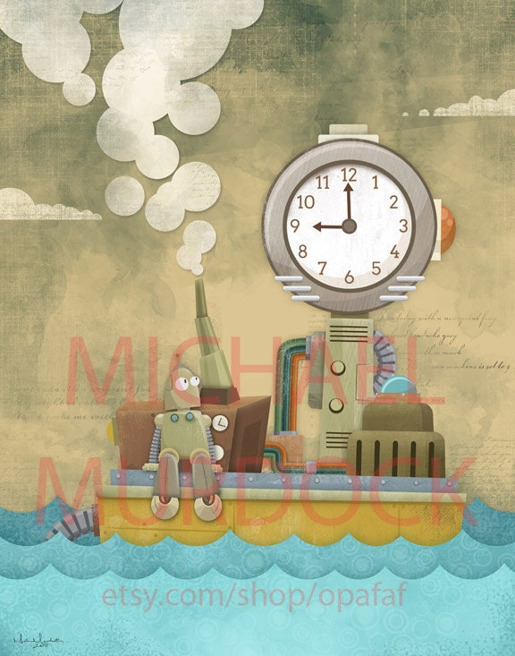Ocean Machine Art Print - 11x14