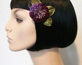 Tiny Velvet Fascinator Hair Clip Accessory by Cutie Dynamite Retro Pinup Dita