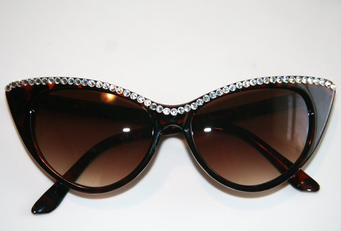 Cutie Cat Eye Sparkling Tortoise  Sunglasses Accessory by Cutie Dynamite Sunnies Cute Kawaii Lolita Retro