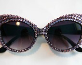 Sparkle Queen Lavender Cat Eye Sunglasses Accessory by Cutie Dynamite Sunnies Cute Kawaii Lolita Retro
