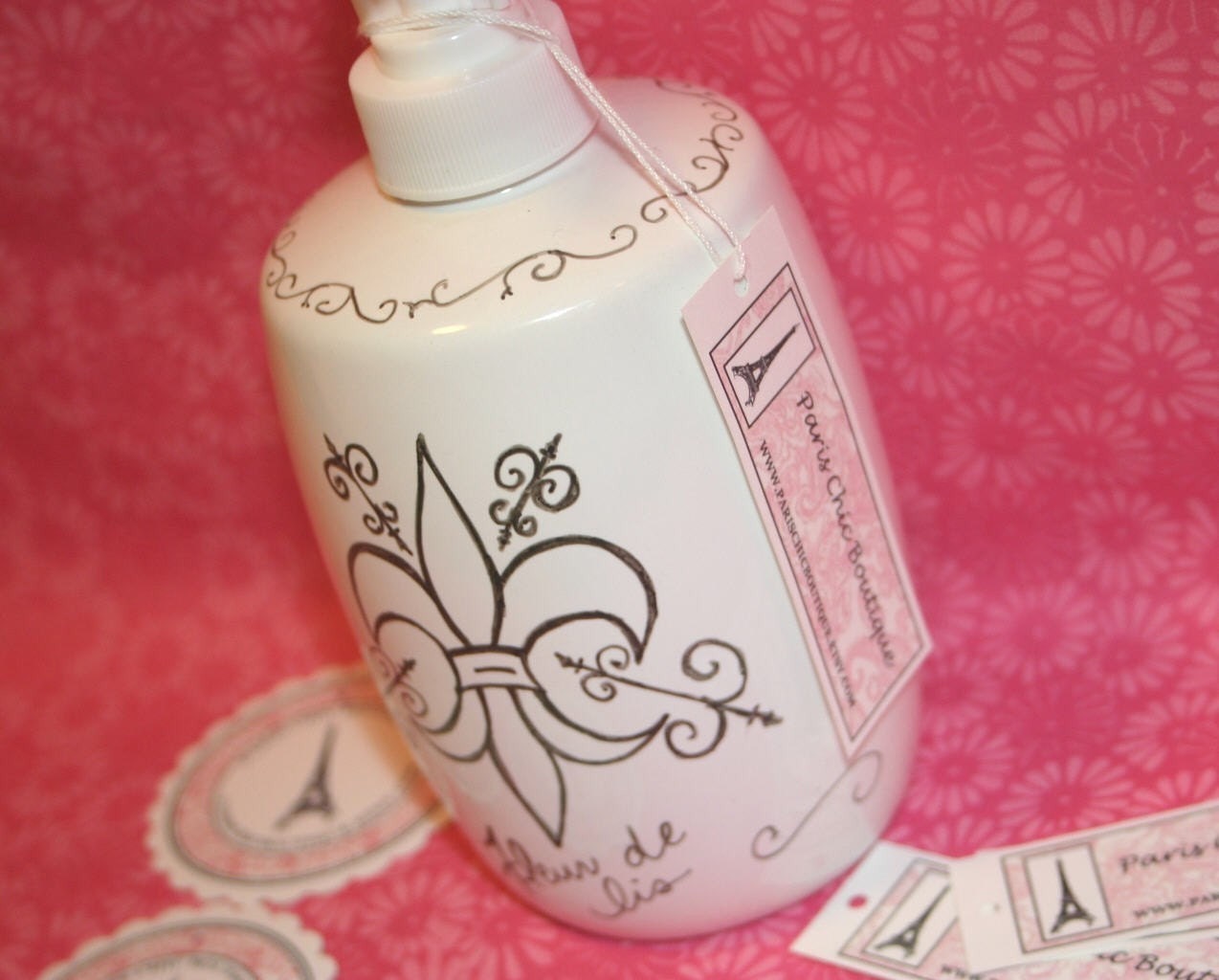Fleur de Lis Lotion or Liquid Soap Dispenser