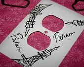 Decorative Switch Plate PARIS Eiffel Tower Outlet Cover - Home Decor