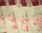 PARIS Personalized Favor Bags Set of 25 Paris Party Gift Bags with the Eiffel Tower Personalized with your Name and Color Scheme