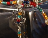 Autism Awareness Lanyard Breakaway FireFly - Beaded Lanyard for ID badge, pass