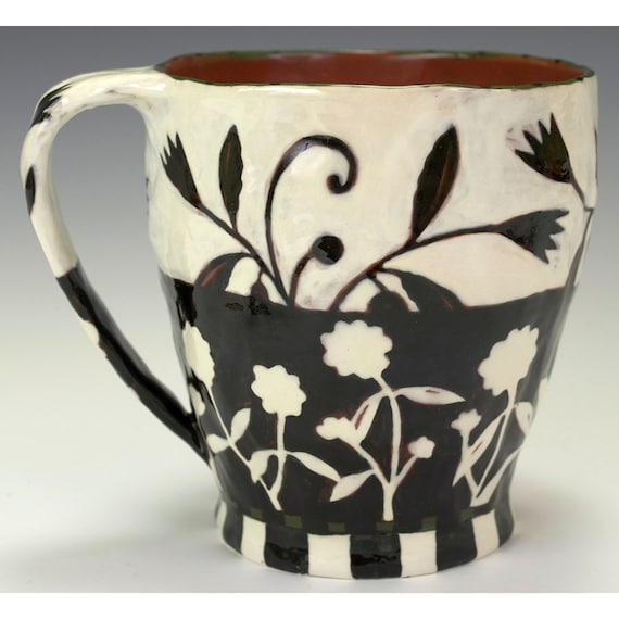 A Cup, Day and Night. Handmade Ceramic Cup by Nancy Gardner