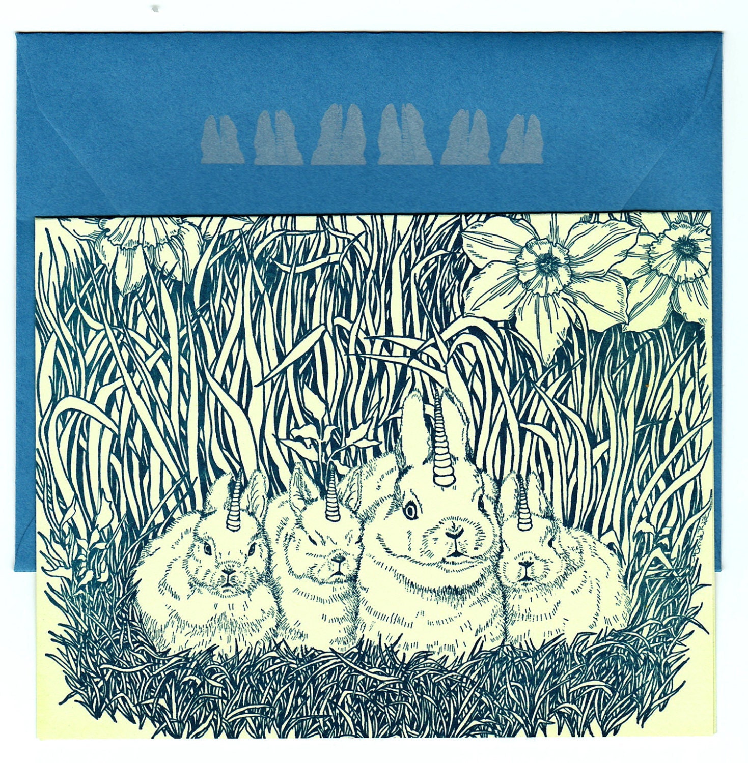 White Mini Uni-Horn Bunnylopes