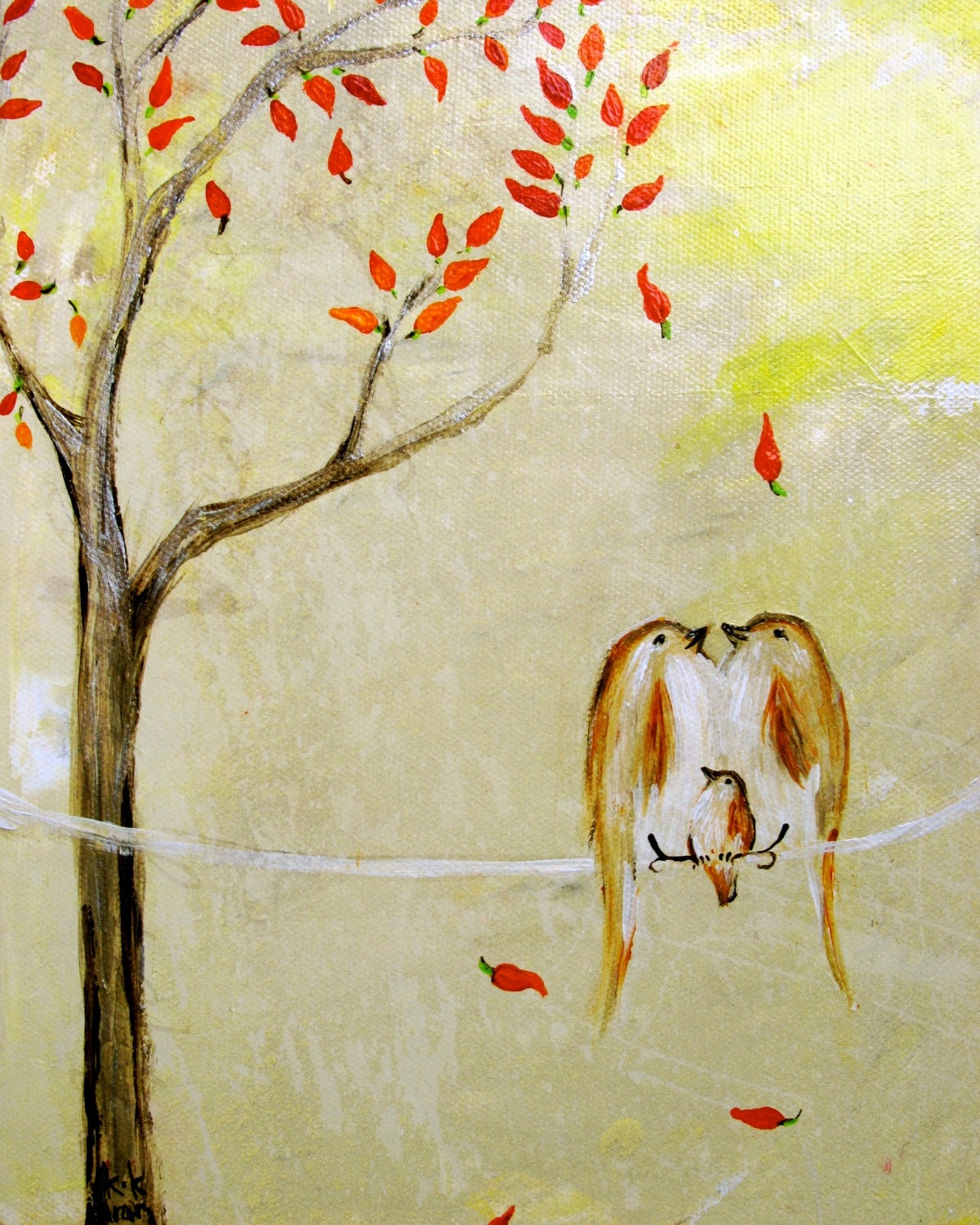 Under the Chili Pepper Tree (8x10 Print)