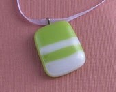 Fused Glass Pendant Necklace- Summer Candy