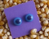 Fused Glass Earrings- So Blue